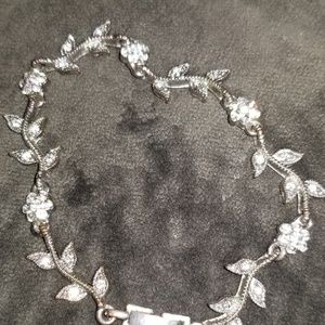 Cz flower bracelet